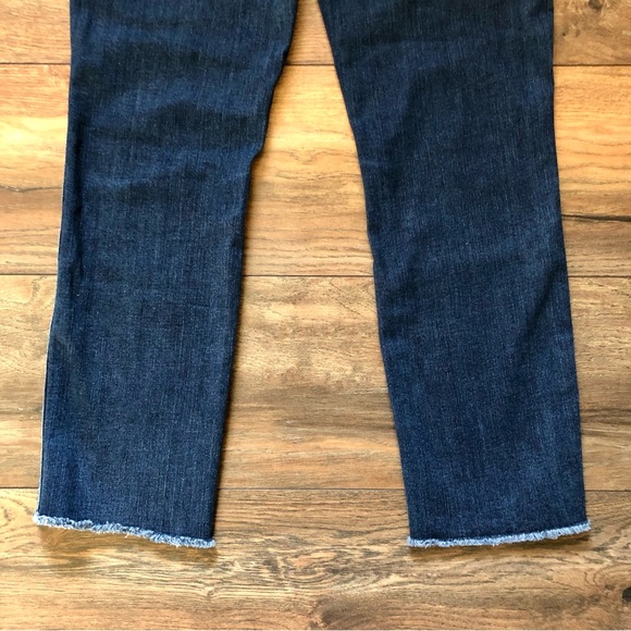 J.Crew Raw Cuff Jeans 26 EUC Vintage Style Straight Blue Denim - Picture 8 of 9